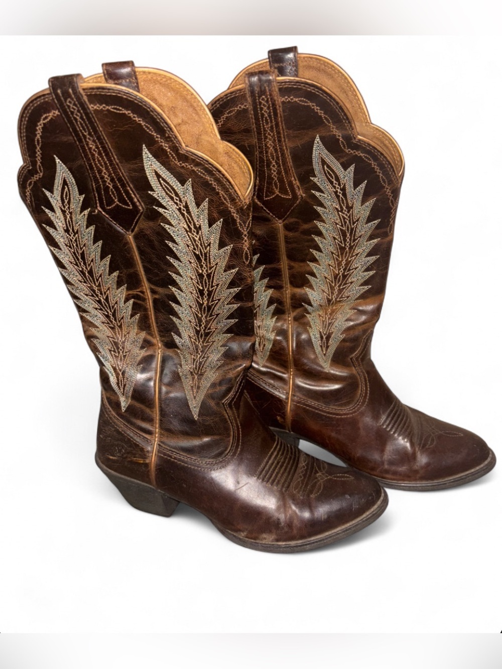 Ariat Desert Sky Western Sassy Cowboy Brown Boots
